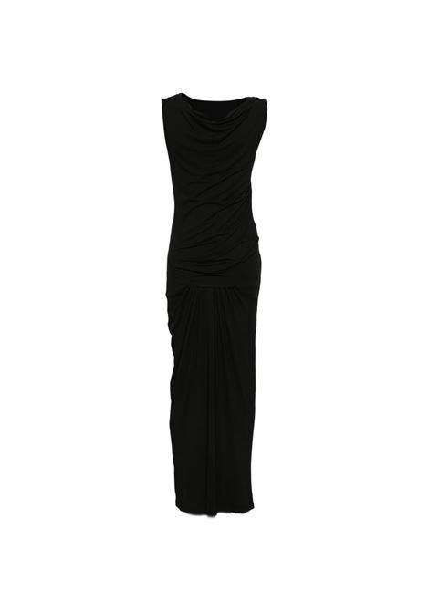 abito lungo drape donna nero ENTIRE STUDIOS | ESSS26DR012430015